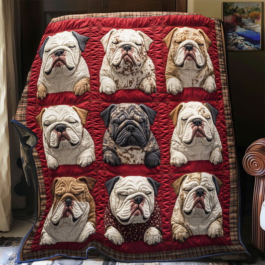 Bulldog Bliss YR1401004CL Quilt