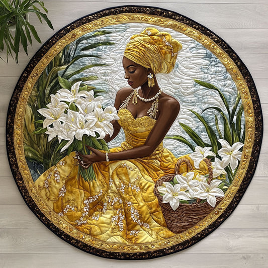 Golden Grace CW3005621CL Quilted Round Mat