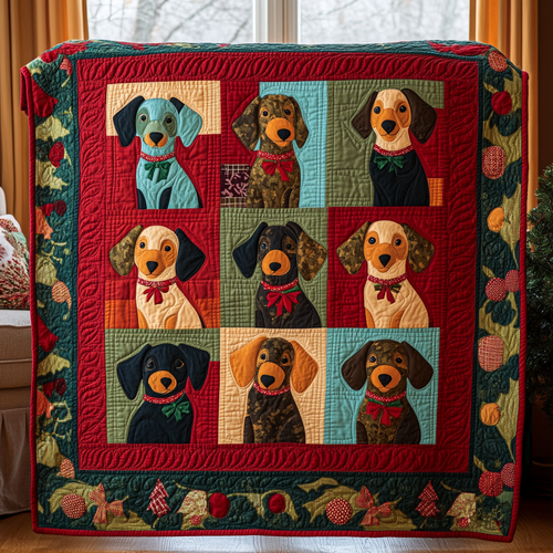 Colorful Dachshund XR1010012CL Quilt