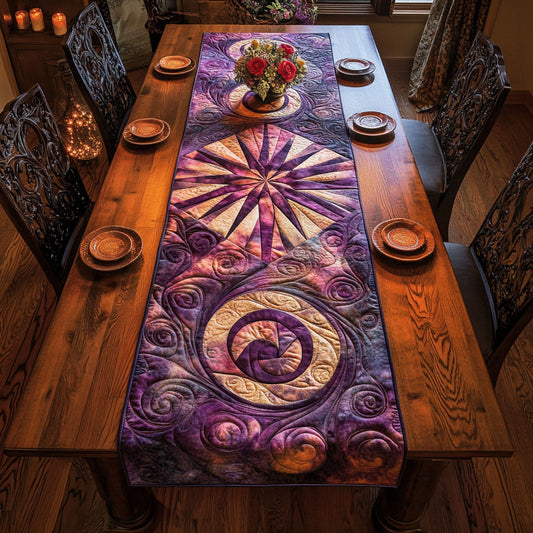 Golden Starfall WN0707077CL Quilted Table Runner
