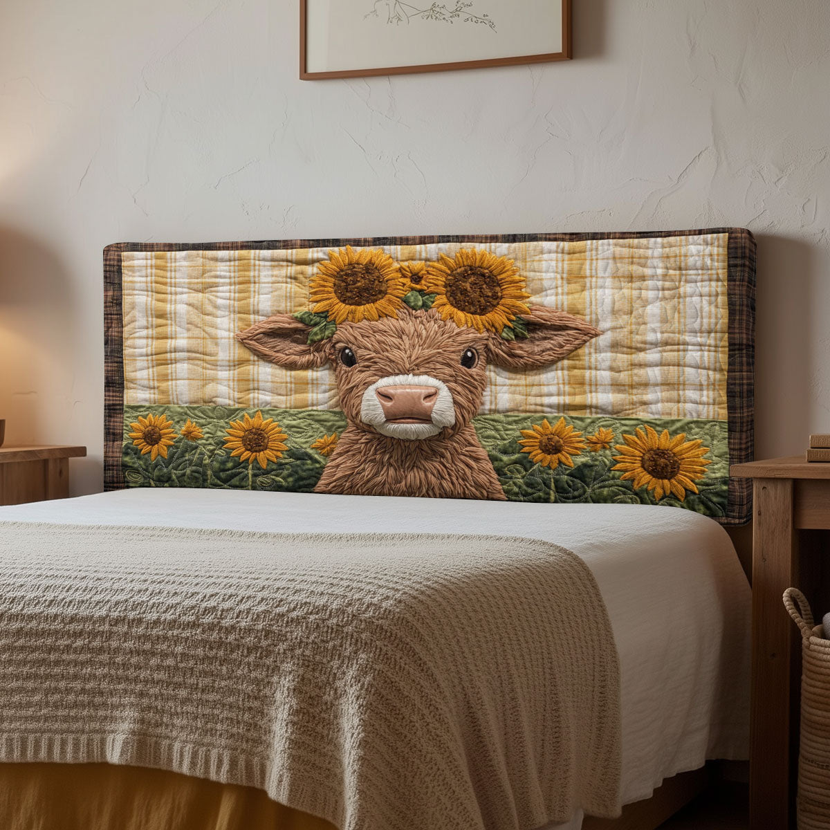 Meadow Moo CP1912007CL Quilted Headboard Slipcover