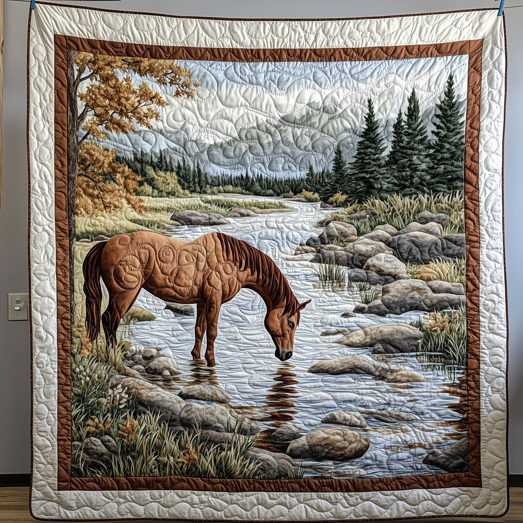 Autumn Drink Horse LT0910016CL Quilt