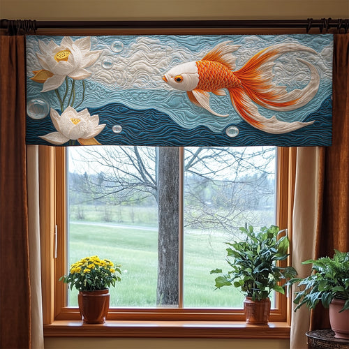 Majestic Goldfish WX0905032CL Quilted Valance