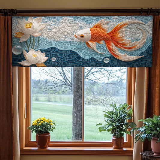 Majestic Goldfish WX0905032CL Quilted Valance