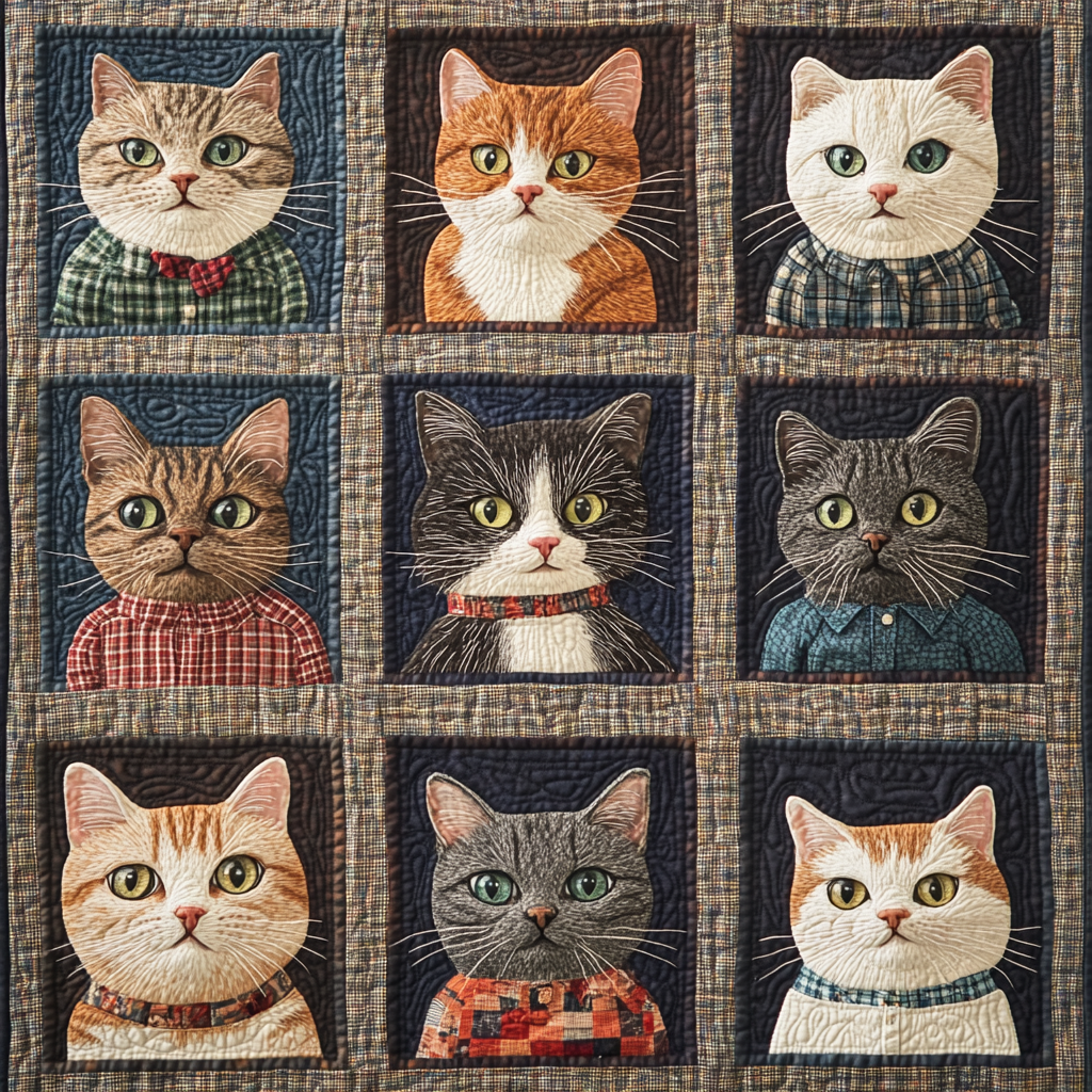 Cats Wear Shirt YR1008007CL Quilt