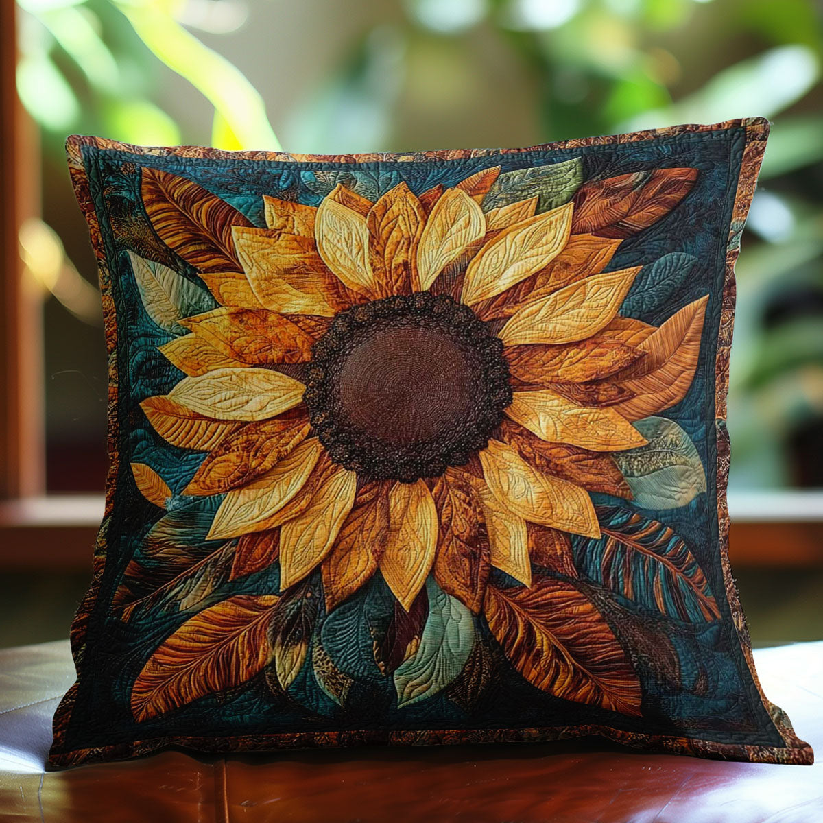 Sunflower Harvest Vibes WN1302065CL Quilt Pillow Case