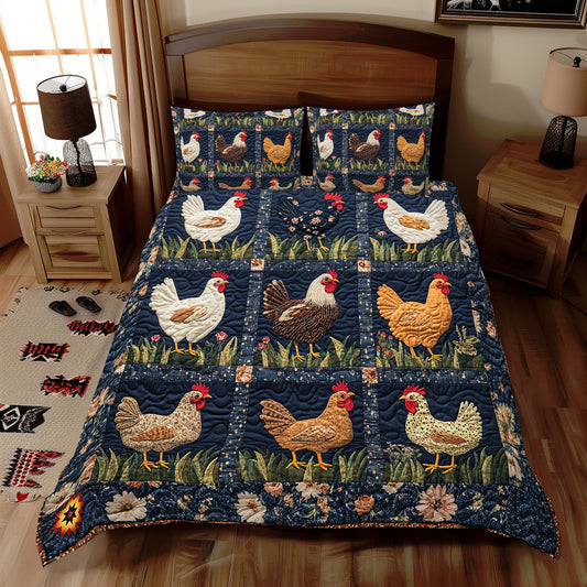 Rustic Chicken WX2612114CL Duvet Cover Set