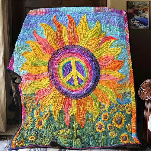 Symbol Peace Sunflower WX0406051CL Quilt