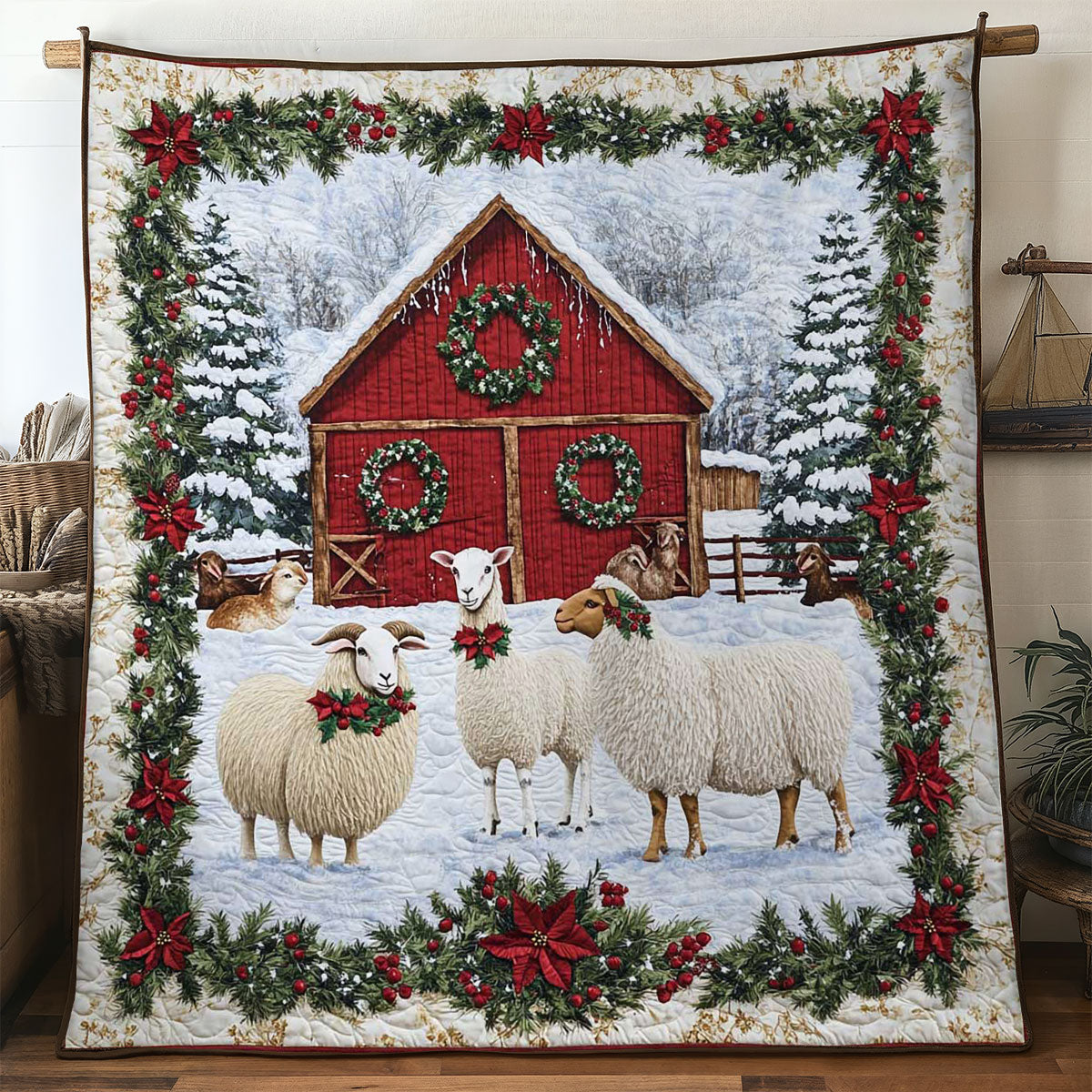 Frosty Sheep WN2005010CL Quilt