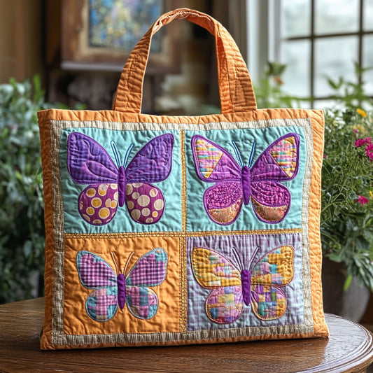 Butterfly Dream CW2409003CL Quilted Tote Bag
