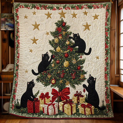 Festive Cat Dream CW0711035CL Quilt