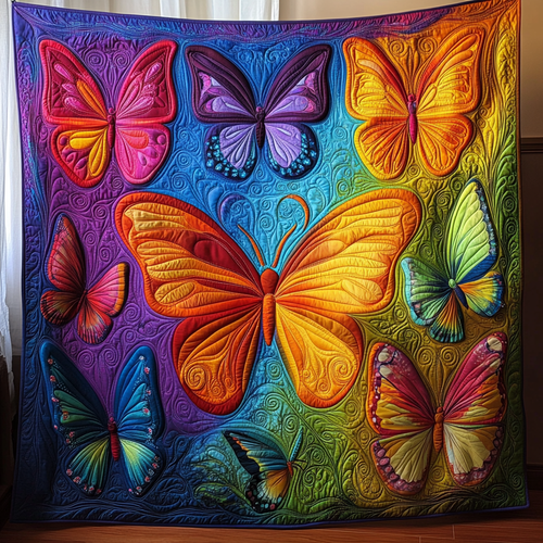 Whimsical Butterfly Flight YR1101049CL Quilt