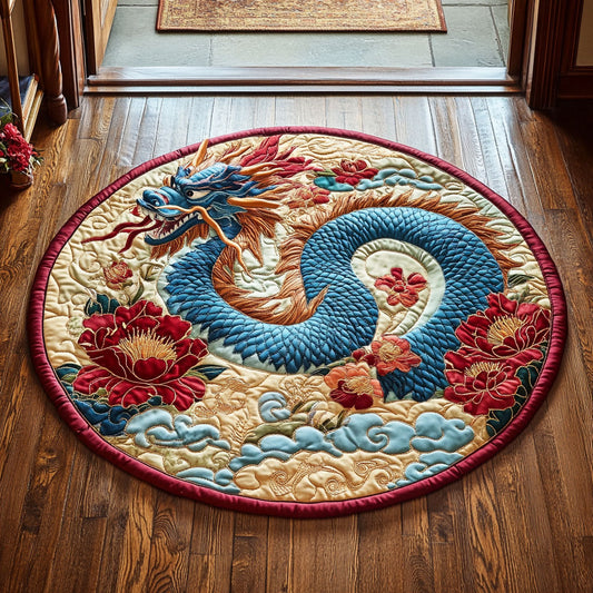 Peony Serpent CP1507025CL Quilted Round Mat