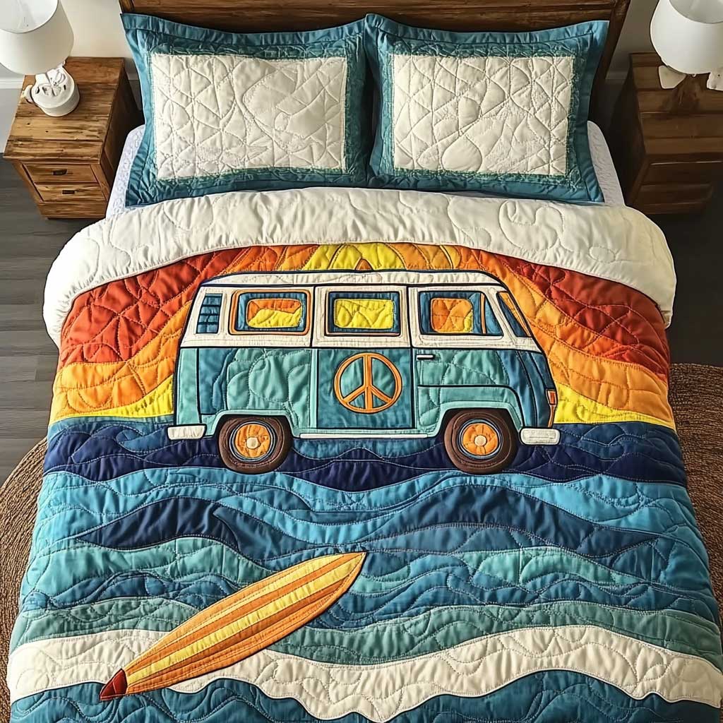 Ocean Breeze Camping Car WN1302040CL Duvet Cover Set