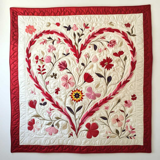 Cute Heart Flower WP1112014CL Quilt