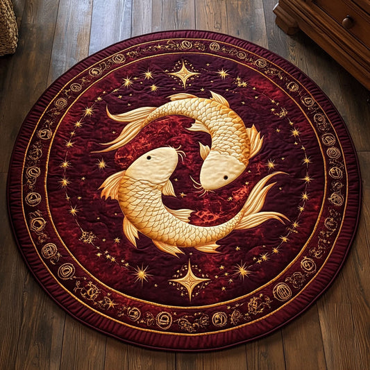 Celetial Golden CP1707045CL Quilted Round Mat