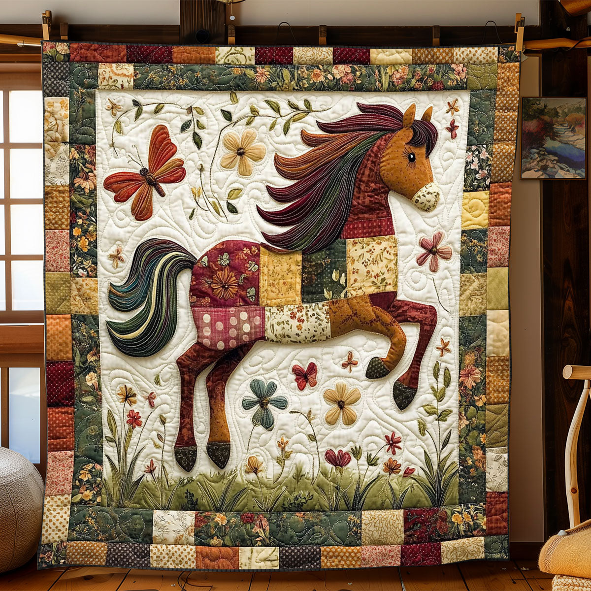 Pastoral Gallop WJ0401011CL Quilt