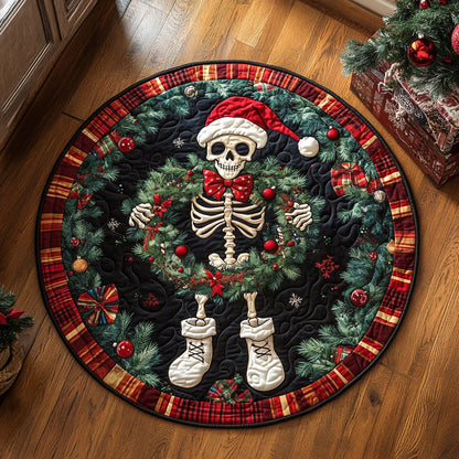 Skeleton Bell Hop WN1107054CL Quilted Round Mat