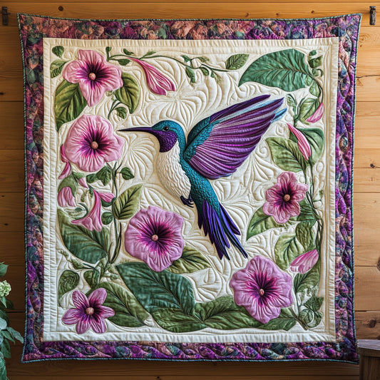 Hummingbird Morning Bloom CW2708038CL Quilt
