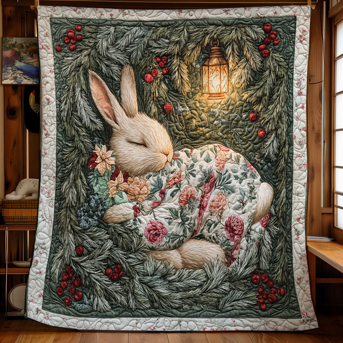 Cute Sleeping Bunny WY2101053CL Quilt