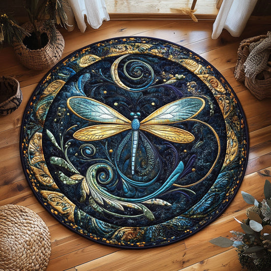Dragonfly WX2805011CL Quilted Round Mat