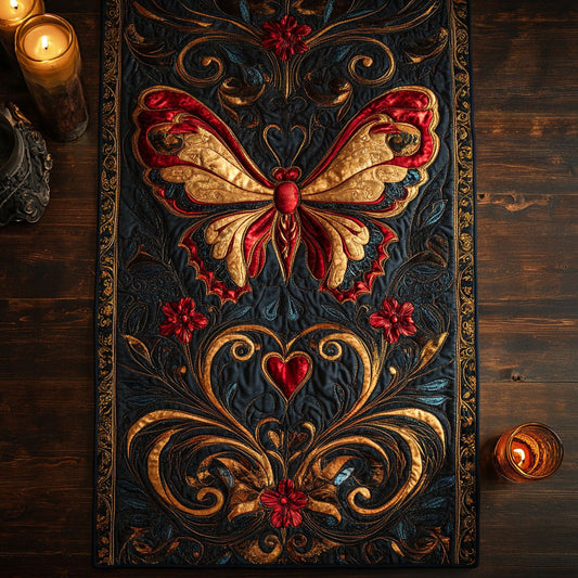 Butterfly Love CM1205033CL Quilted Table Runner
