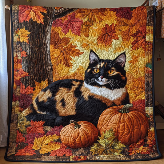 Tricolor Cat Autumn WY2208098CL Quilt