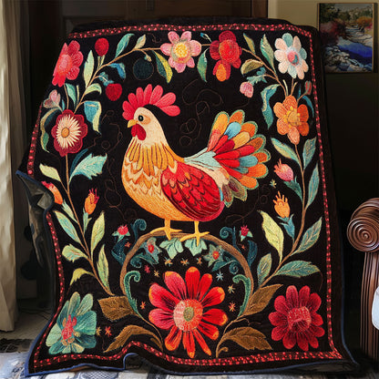 Chicken Harmony CP1411034CL Quilt