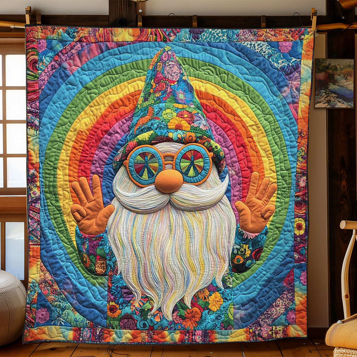 Retro Gnome WN0701045CL Quilt