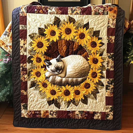 Sunflower Siamese DH0110005CL Quilt