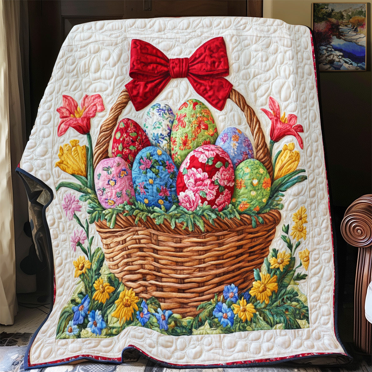 Eggs in Bloom YR3112017CL Quilt