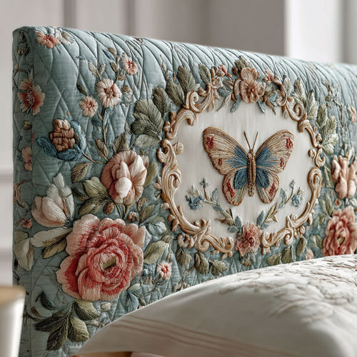 Elegant Butterfly WJ1912008CL Quilted Headboard Slipcover