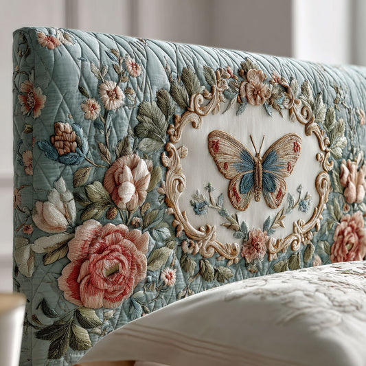 Elegant Butterfly WJ1912008CL Quilted Headboard Slipcover