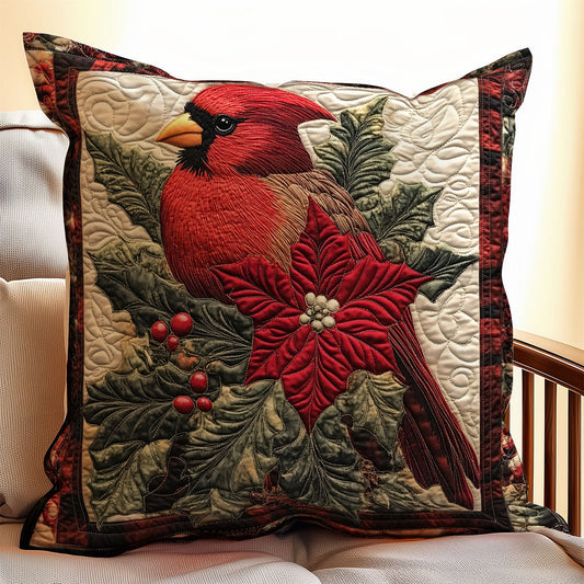 Elegant Cardinal WX0303117CL Quilt Pillow Case