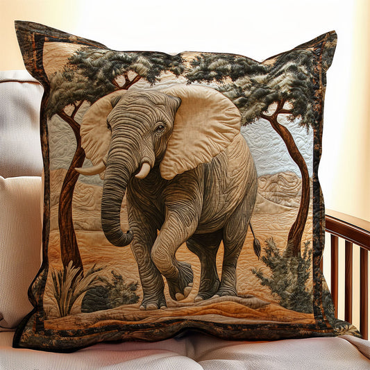 Elephant Desert WX0303118CL Quilt Pillow Case