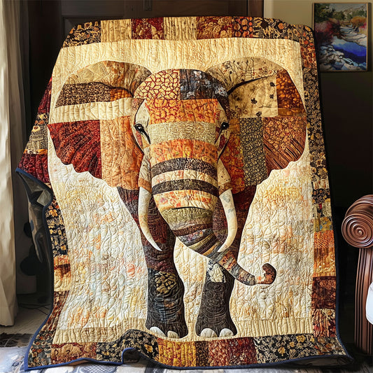 Elephant Patchwork WX2103014CL Quilt
