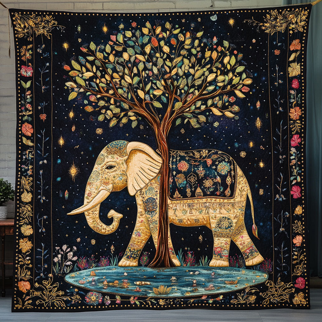 Elephant Wisdom And Rooted Soul WU1303021CL Quilt