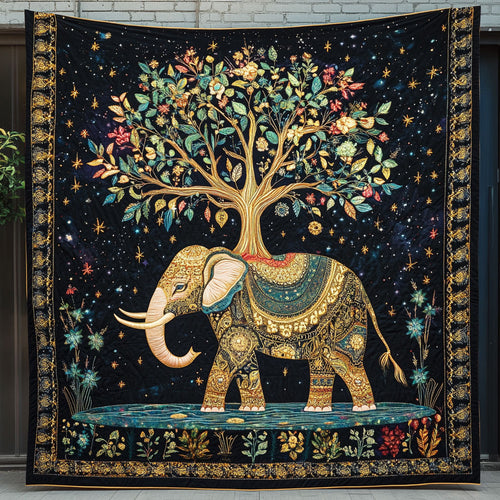 Elephant Wisdom And Rooted Soul WU1303022CL Quilt