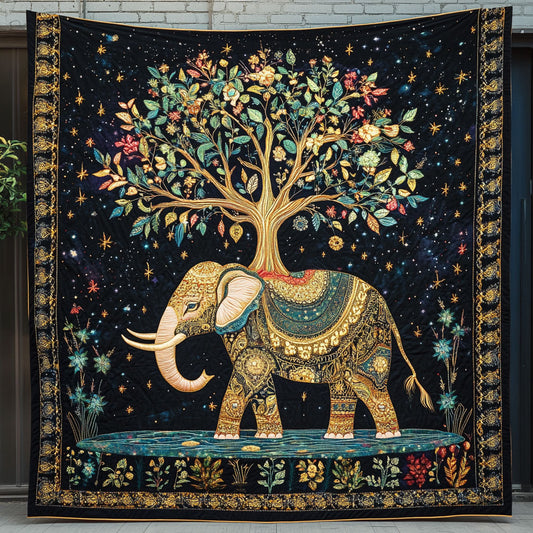 Elephant Wisdom And Rooted Soul WU1303022CL Quilt