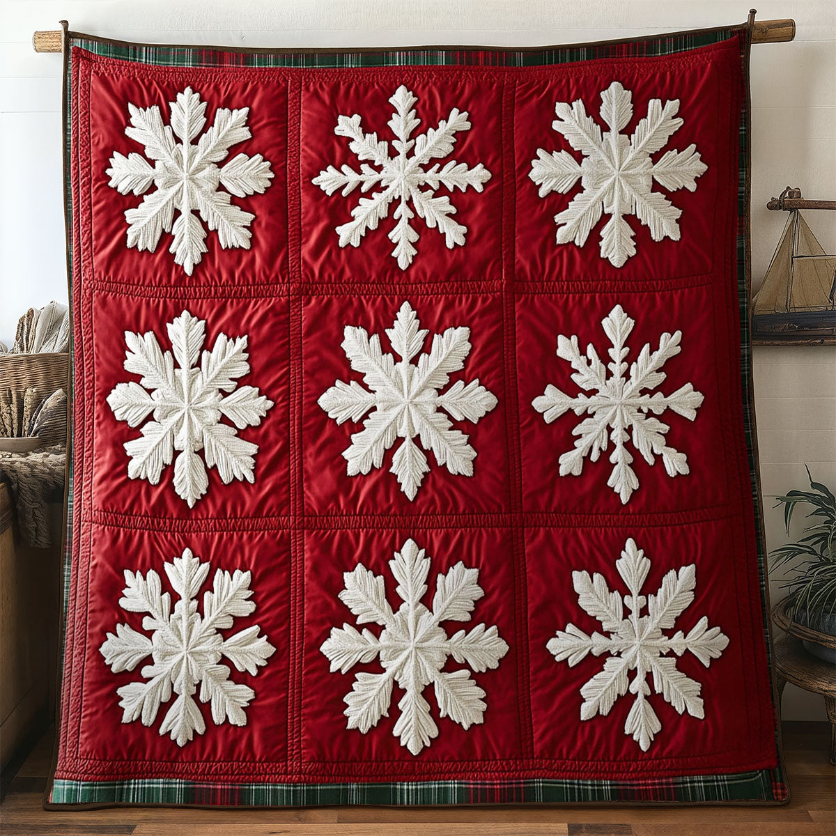 Holiday Snowflake Patch WN1107034CL Quilt