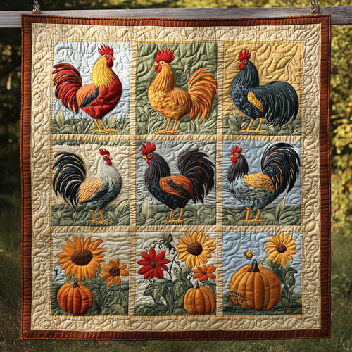 Fall Farmyard Frenzy WY1308040CL Quilt