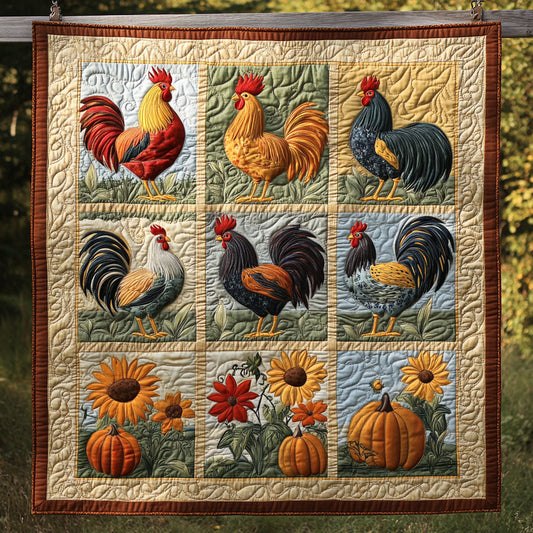 Fall Farmyard Frenzy WY1308040CL Quilt