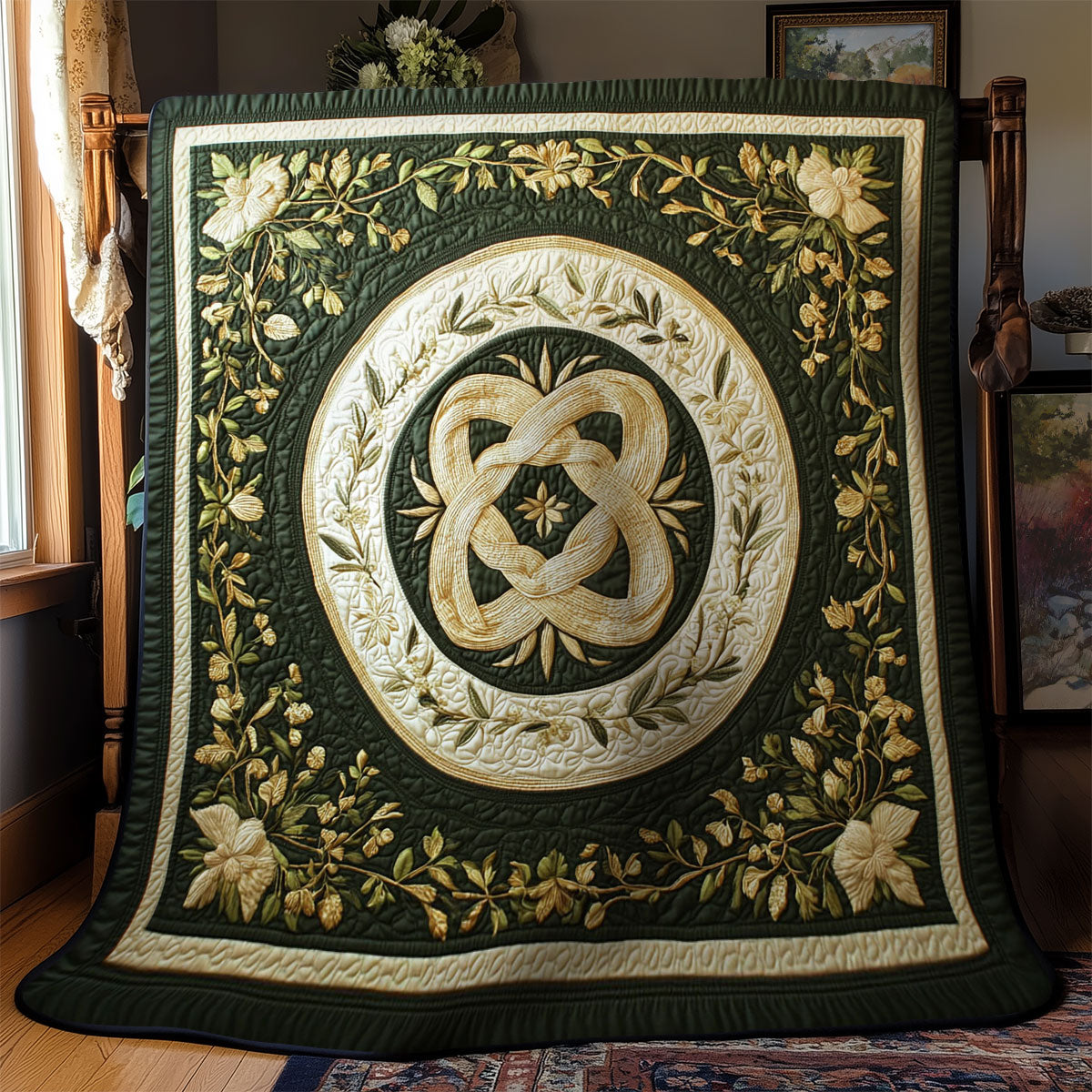 Floral Celtic WY0503105CL Quilt