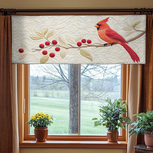 Mystic Cardinal WX2203157CL Quilted Valance