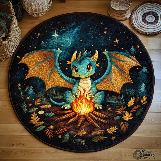 Dragon Fire WY2105045CL Quilted Round Mat
