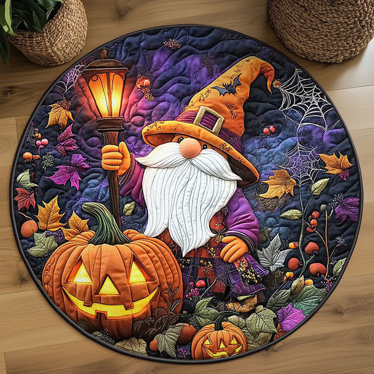 The Pumpkin Spell WJ3107046CL Quilted Round Mat