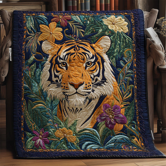 Jungle Majesty Tiger WY0307064CL Quilt