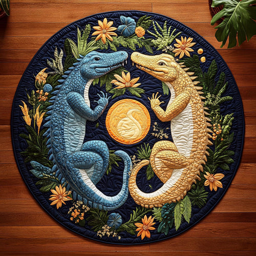 Mystic Gators WY1908017CL Quilted Round Mat