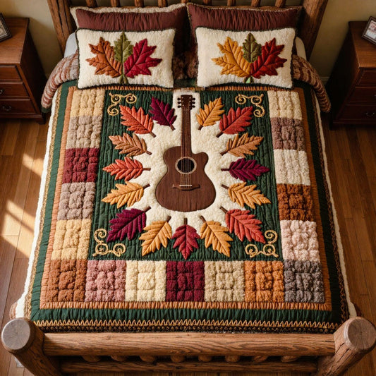 Autumn Time Guitar XK1209004CL Duvet Cover Set