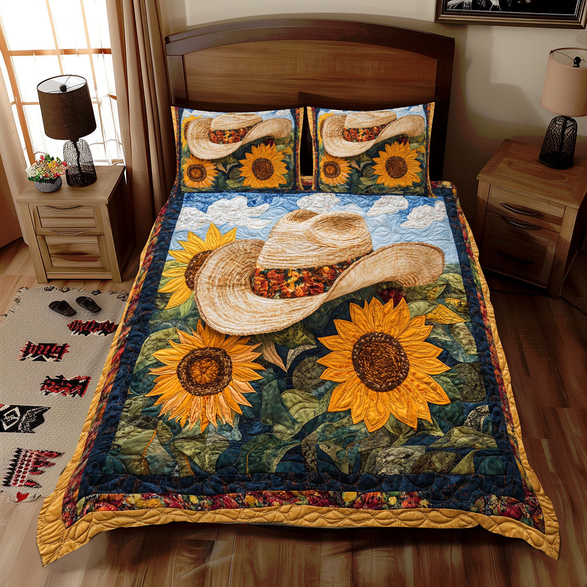 Sunflower Hat WX2211090CL Duvet Cover Set